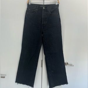Denim Forum Farrah high rise wide leg jeans